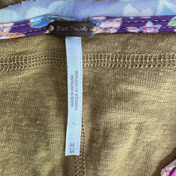 Free People Pick Your Scarf Linen Blend Tunic Top Size M - Picture 9 of 12